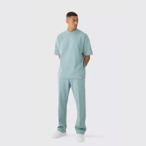 Oversized Worldwide Cross Zip Hooded Short Tracksuit