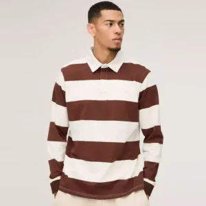 Oversized Heavyweight Cut and Sew Rugby Polo
