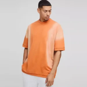 Oversized Extended Neck Over The Seam Gothic Back Print T-shirt