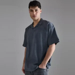 Regular Fit Stripe Long Sleeve Rugby Polo