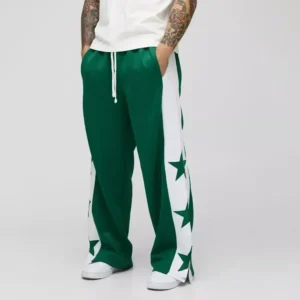 Extreme Wide Leg Man Colour Block Joggers