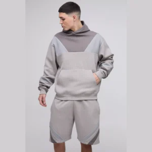 Oversized Boxy Graphic Hooded Zip Tracksuit