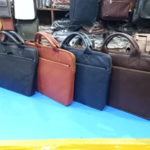 Row of Leather Briefcases