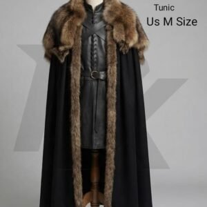 Black Leather Cape and Tunic