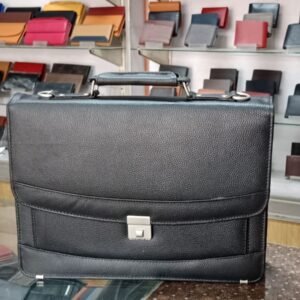 Black Leather Executive Briefcase