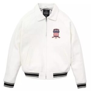 White Avirex Bomber Jacket